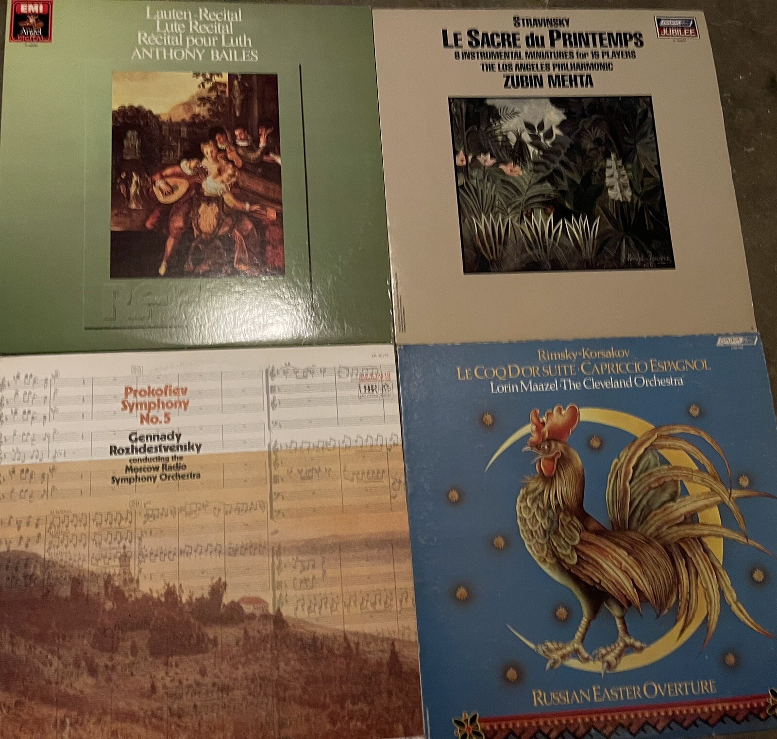 classical vinyl records Lot Of 4-image