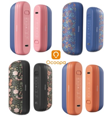 OCOOPA Rechargeable 2PK Magnetic Hand Warmers & 5600mAh Pocketable Heater Ski