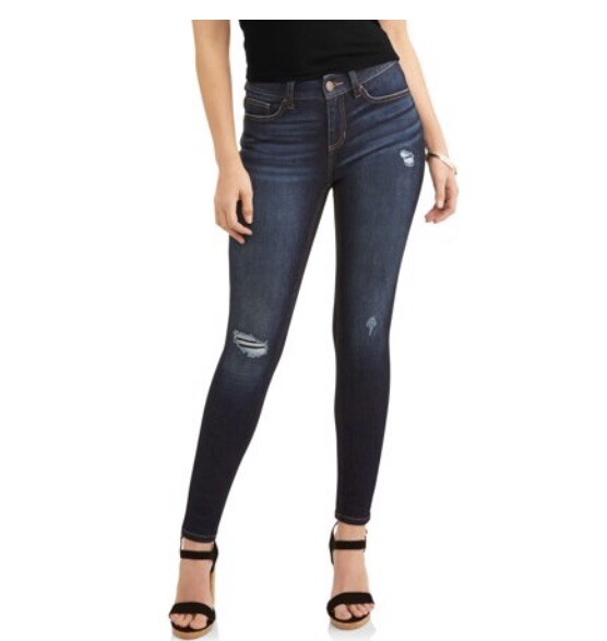 Core SKINNY Jeans Dark Destructed Wash 