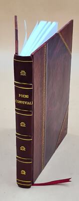 Convivial Poems : Text And Translation 1905 [Leather Bound]