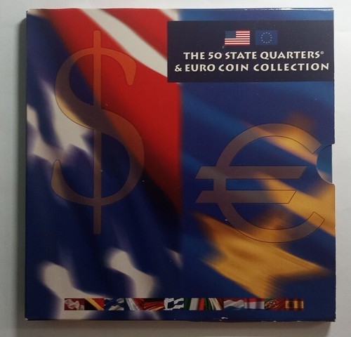 2002 Euro Coins & US State Quarters Collection BU.