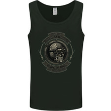 Old School Motorcycle Motorbike Biker Mens Vest Tank Top