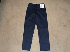 NEW HAGGAR PREMIUM NO IRON MEN'S KHAKI BLUE PANTS SIZE 14 REG NWT