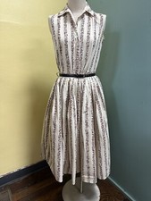 Vintage 1950’s Madison Wardrobe Maker Watercolor Pleated Skirt & Top