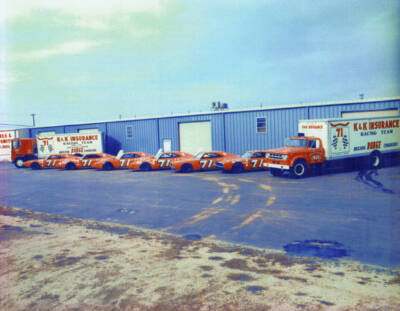 K&K Racing Shop Charlotte, Nc 1970 Motor Racing Old Photo