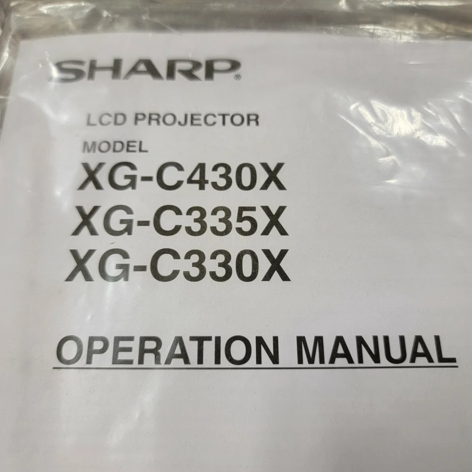 NEW USERS MANUAL & DISC - Sharp Notevision Model XG-C430X/C335X/C330X Projector - Image 2 of 4