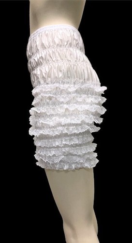 NEW White Malco Modes N20 Lace Bloomers Pettipants Size Large L - Picture 2 of 7