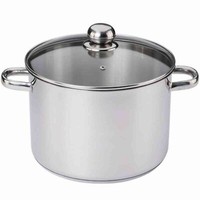 Allzwecktopf Edelstahl 10Liter Ø26Cm Kochtopf Suppentopf Alle Herdarten Topf Neu