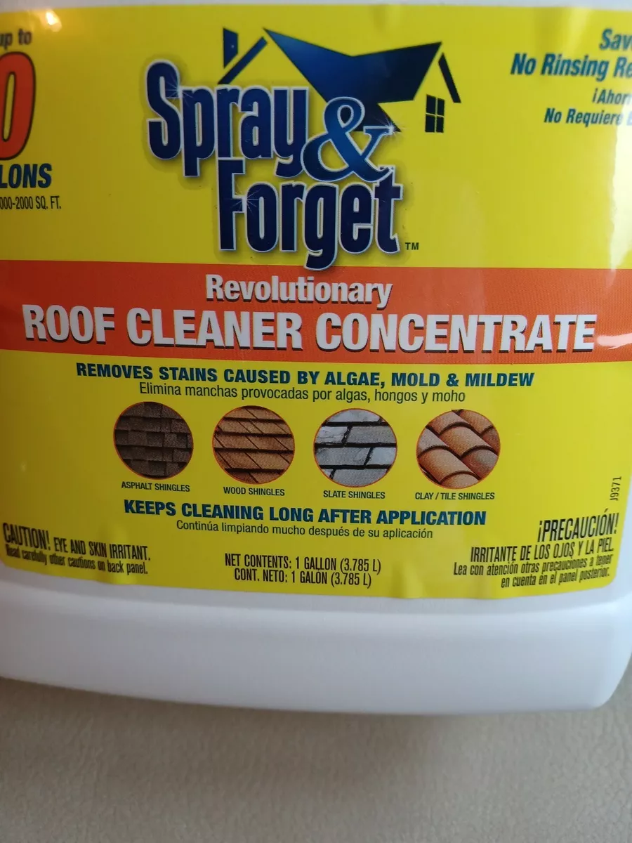 Spray and on sale forget roof cleaner