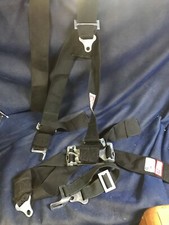 Used Simpson Racing Seat Belts-5 Point Harnessblack Sfi Spec 16.1