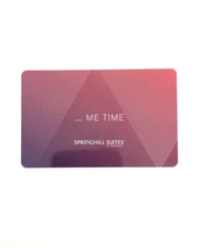 Springhill Suites - Magnetic Hotel Key Card Collectible - “…Me Time” - Used