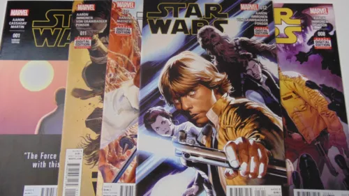 Star Wars (2015) 001 UNKNOWN VARIANT+8 11 12 15 LOT OF 5 LUKE HAN LEAH