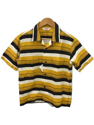 TENDERLOIN Short Sleeve Shirt XS Cotton Yellow Border Used | eBay