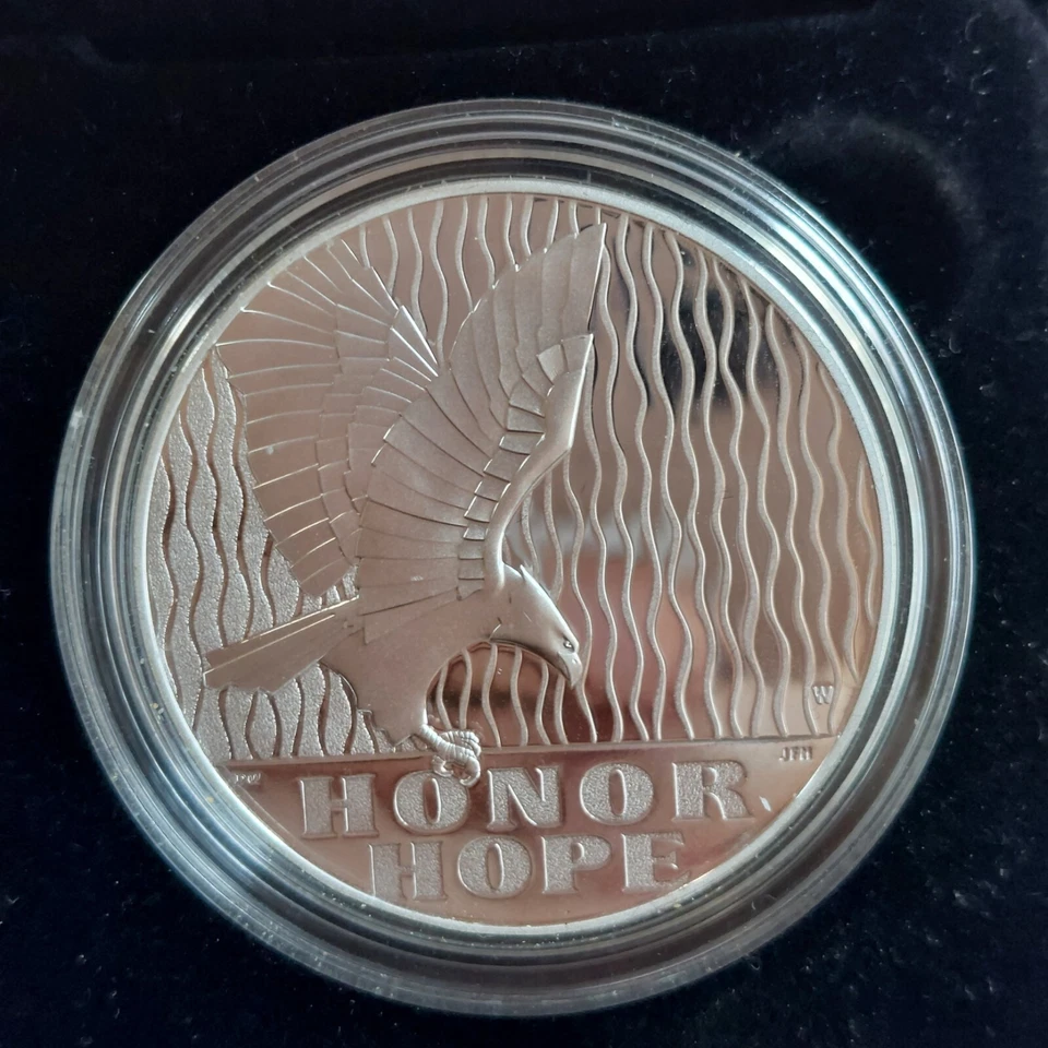 2011 W US United States Mint September 11th 9/11 Silver National Medal OGP COA - Image 3 of 4