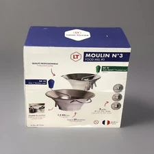 Louis Tellier S3 Tellier 5 qt Food Mill with 3 Grids, Tin Plated