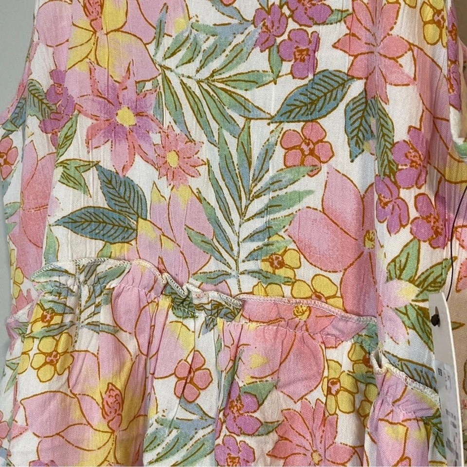 Vestido sin solero floral BILLABONG Big Girls Tropical Getaway M Foto 3 de 4