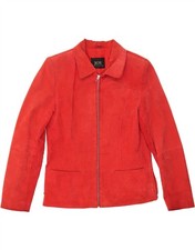 JOY Womens Suede Jacket EU 36 Small Red Leather CX05