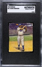1950 Bowman #22 Jackie Robinson SGC Authentic Vintage HOF Baseball Card (4821)