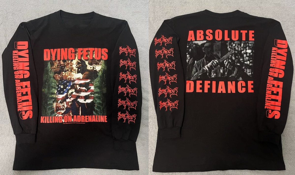 Dying Fetus Killing on Adrenaline Absolute Defiance Longsleeve S