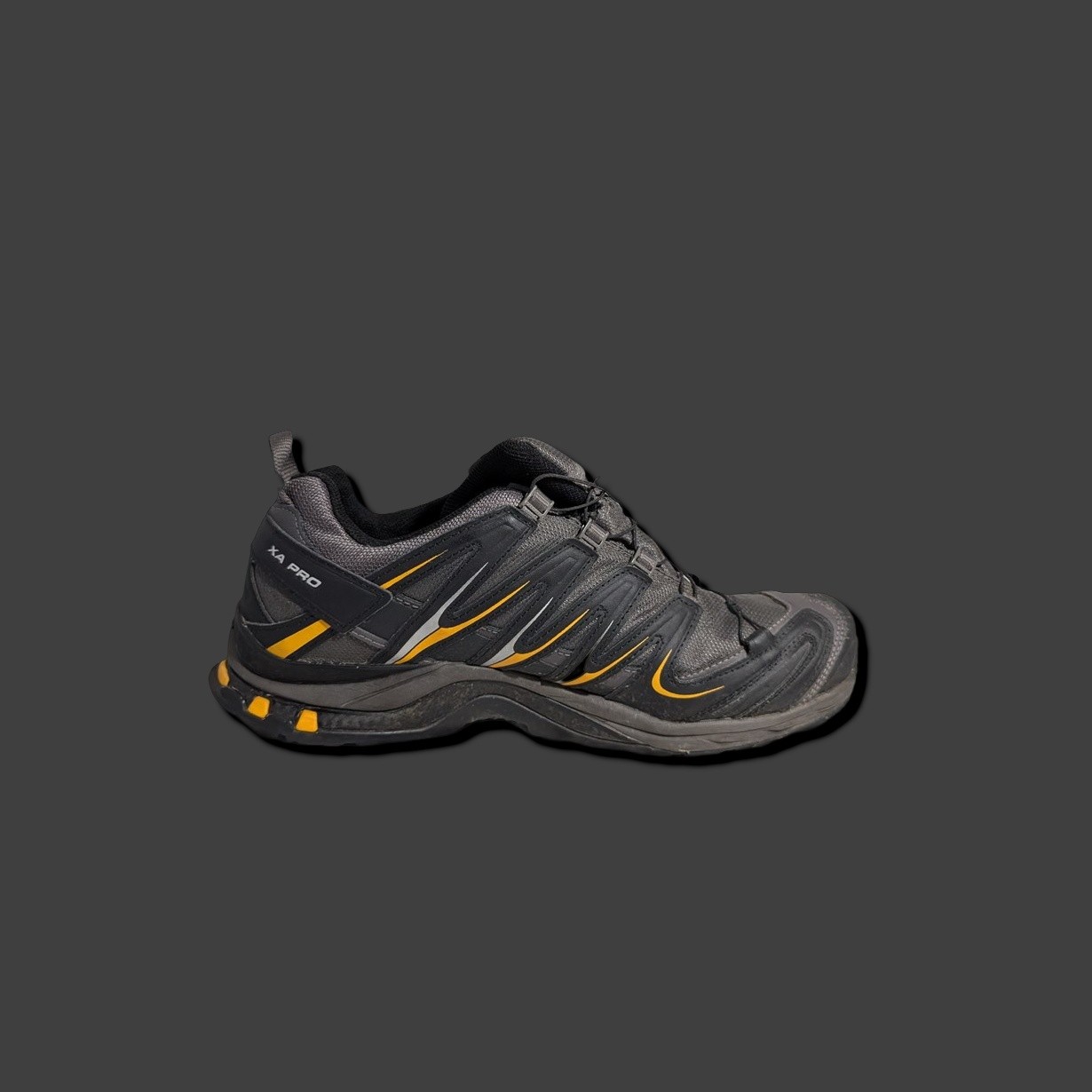 Scarpe Salomon XA Pro 3D telaio nero giallo taglia 11 5 trail running