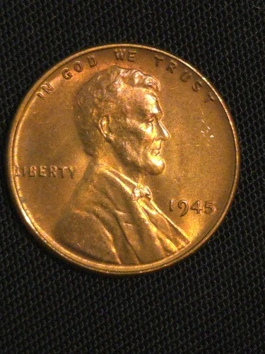 1945 P Lincoln Wheat Cent Penny UNC