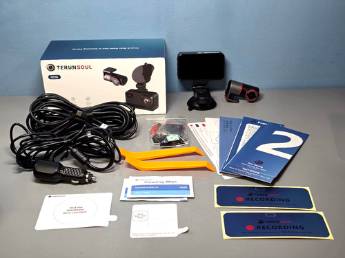 TerunSoul D016 Dashcam Dual Channel 4K with Built-In WiFi6, G-Sensor See Pics