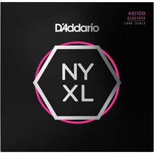 D'Addario NYXL Regular Light Nickel 4-String Bass Strings, 45-100 Long scale