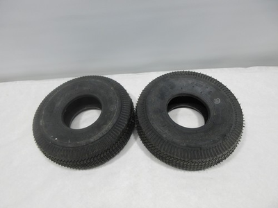 #ad Set of 2 4.10 3.50 4 TIRES 4.10 3.50 4 Lawn Mower Pressure Washer Wheel Pair $20.25