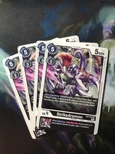 x4 Strikedramon EX2-032 C Playset Digimon TCG Digital Hazard