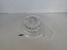 Vintage Clear Glass Hobnail Juicer / Reamer -...
