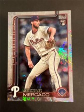 2025 Topps Factory Holofoil Parallel #582 Michael Mercado RC Phillies 066/417