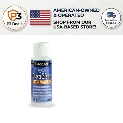 Professional-Grade Americana DuraClear Satin Varnish, 2 Oz - Durable & Versatile