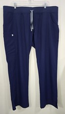 Figs Women  s Kade Cargo Scrub Pants Size XXL Blue Technical Collection