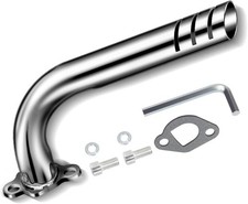 Upgrade Header Exhaust Pipe Kit for Non Hemi Predator 212cc 196cc A-Silver