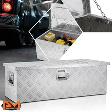 30.3"x13"x10.2" Diamond Tread Aluminum Recessed Side Handle Bare Truck Tool Box