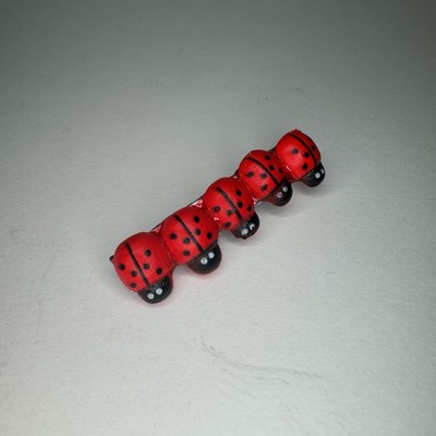 Hand Crafted Wooden Ladybug Hair Clip