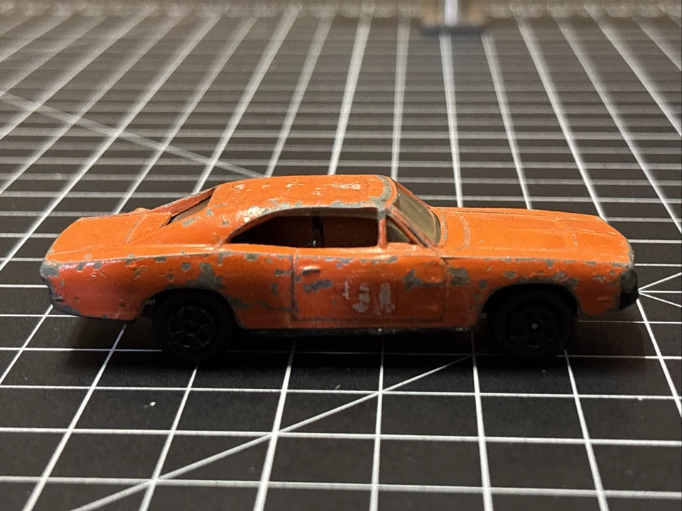 1/16 Lata General Lee Car de Ertl 1981 Hecho en USA Muy Raro USO PESADO GOLPEADO Foto 2 de 4
