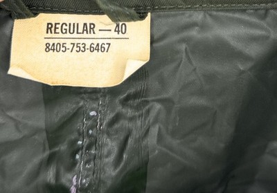 Vtg 60s Military Rubber Coated Raincoat Trench Rain Jacket 40R