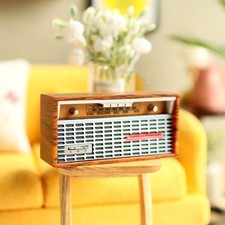 Réaliste Miniature Radio Cassette tourne-disque Dollhouse Decor Playhouse