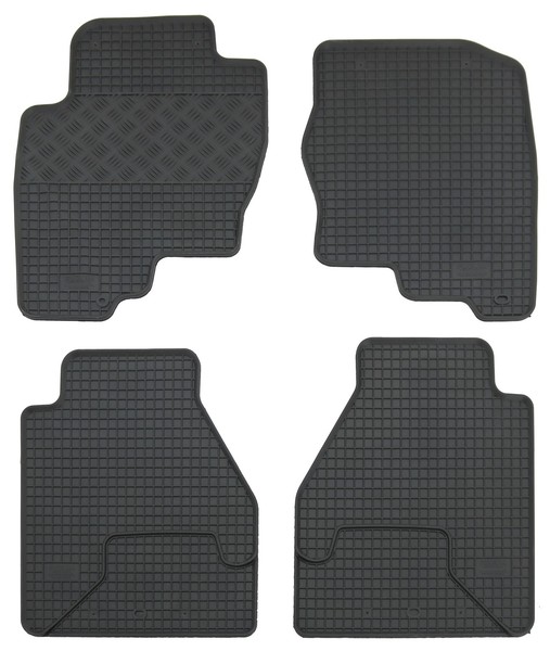 Gummi FußMatten FüR Nissan Navara Ab 2005- Passform Gummimatten Matten 4-Teilig-image