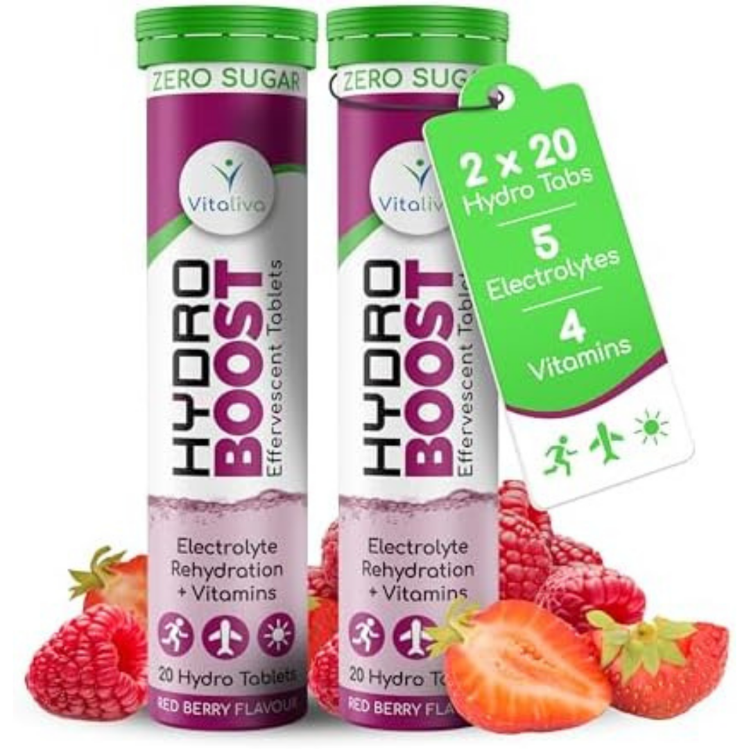 Hydro Boost Electrolyte Tablets + Vitamins | Rapid Rehydration & Recovery 40