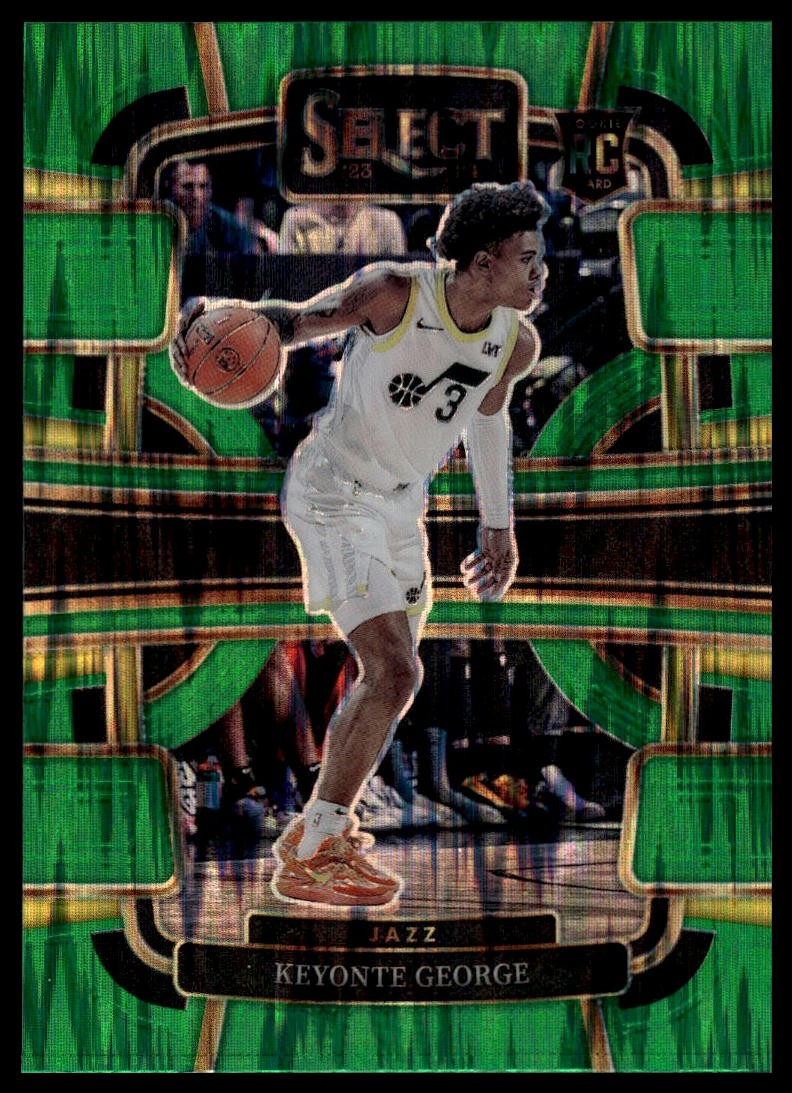 2023-24 Panini Select #75 Keyonte George Green Shock Prizms