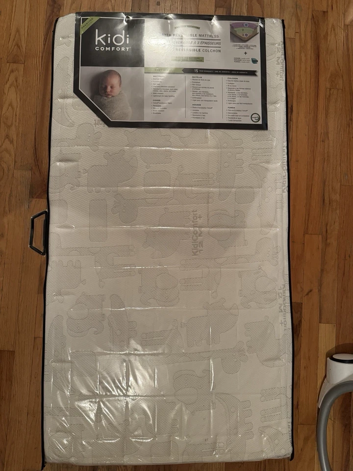 Protetor de colchão para berço almofada colchão cama bebê criança impermeável 52”x28” - Imagem 2 de 3