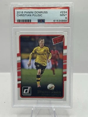 Christian Pulisic Donruss Debuts PSA 9 2016-17 Panini Donruss #224