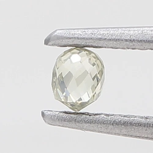 Green Color Briolette Shape 0.12 Ct 2.8mm Bead Cut Diamond Natural Loose Diamond - Image 4 of 4