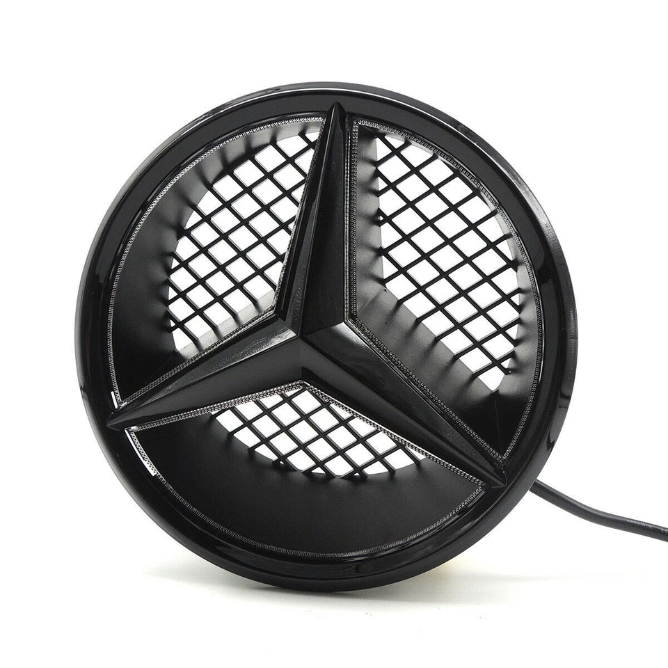 2013-18 Led Front Black Grille Star Emblem Light Fit For Mercedes Benz C B GLK Foto 3 de 4