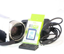 Canon iVIS HF R52 White Digital Video Camera Camcorder VIXIA HF R52 w/Battery
