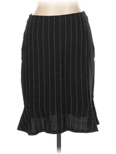 Moda International Women Black Wool Skirt 10