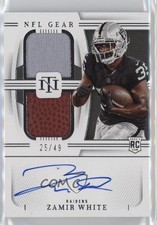 2022 Panini National Treasures 25/49 Zamir White #RGS-ZW Auto 3hd