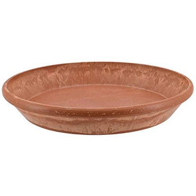 Arcadia Garden Products AP35TCM Single Slip Saucer 14'' Terra Cotta Marble